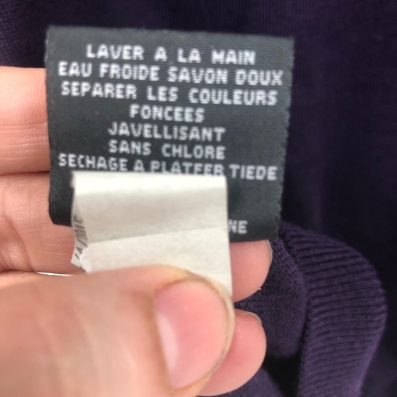 Bugatchi‎ Men’s purple and red v-neck sweater M - Picture 11 of 12